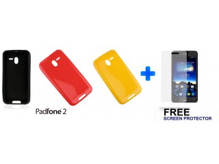 ASUS PadFone 2 mobile TPU cover + screen Protector