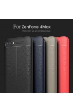 کاور طرح چرم زنفون 4 مکس - Zenfone 4 Max (ZC520KL) Leather TPU Case (اتوفوکوس اصلی نسخه ضد ضربه)