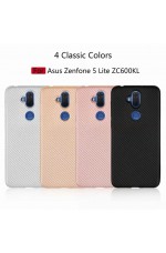 کاور محافظ ژله ای فیبر کربن زنفون 5 لایت  - ZenFone 5 Lite (ZC600KL) Fiber Carbon Jelly Case 