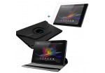 Sony Tablet Z Rotary leather Case + Screen Protector 