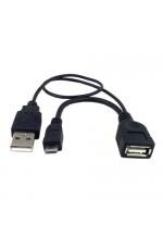USB OTG Power Y Cable  