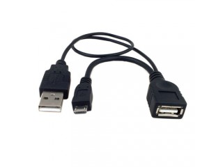 USB OTG Power Y Cable  