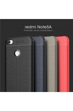 کاور طرح چرم ردمی نوت 5A پرایم - Redmi Note 5A Prime Leather TPU Case  (اتو فوکوس اصلی نسخه ضد ضربه)