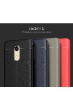 کاور طرح چرم شیائومی ردمی 5 - Xiaomi Redmi 5 Auto Focus Case (اتوفوکوس اصلی نسخه ضد ضربه)