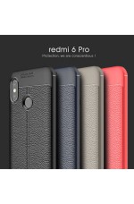 کاور طرح چرم شیائومی ردمی 6 پرو - Xiaomi Redmi 6 Pro Auto Focus Case (اتوفوکوس اصلی نسخه ضد ضربه)